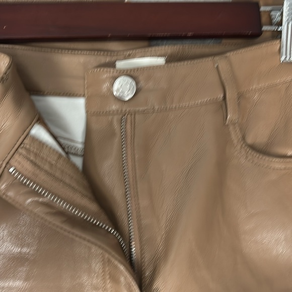 Wilfred Faux Leather Vegan Tan Melina Pants size 2 - Picture 9 of 15